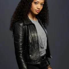 Olivia Baker All American Black Leather Jacket
