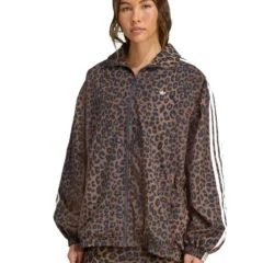 Adidas Leopard Firebird Oversized Track Jacket