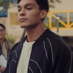 Q XO Kitty S02 Black Bomber Jacket