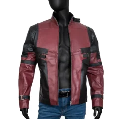 Ryan Reynolds Red And Black Deadpool Jacket