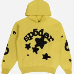 Sp5der Gold Beluga Yellow Pullover Hoodie