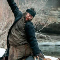 Taylor Kitsch American Primeval Black Wool Coat