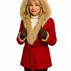 The Christmas Chronicles Goldie Hawn Fur Trim Coat