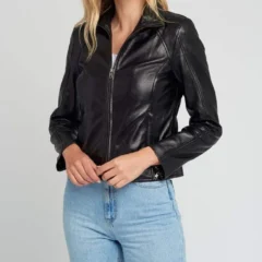 Vintage Black Leather Jacket