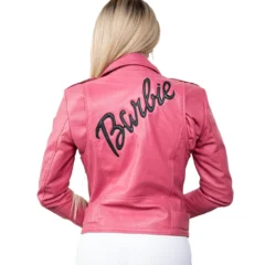 Womens Barbie Doll Pink Leather Jacket