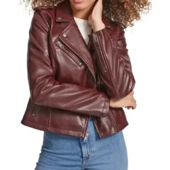Women’s Brown Classic Leather Asymmetrical Moto Jacket