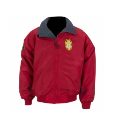 Red Cotton Unisex Baywatch Bomber Jacket