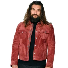 Jason Momoa Aquaman Suede Leather Jacket