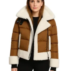 Bianca Sherpa Trim Down Jacket