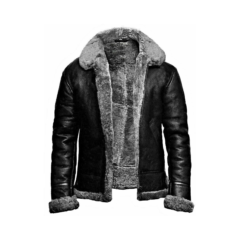 Men’s B3 WW2 Shearling Fur Leather Jacket
