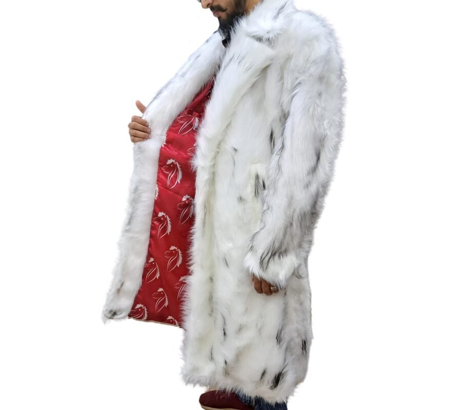 Barbie Ryan Gosling White Ken Fur Coat
