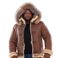 Premium Leather Sheepskin Coat Mens