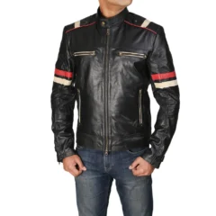 Cafe Racer Retro Vintage Biker Real Leather Jacket
