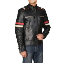 Cafe Racer Retro Vintage Biker Real Leather Jacket