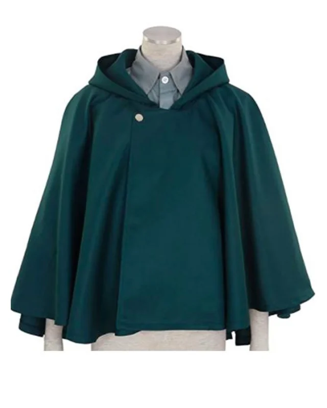 Attack on Titan Garrison Regiment Green Cape Coat