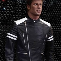 Mayhem Brad Pitt Game Leather Jacket