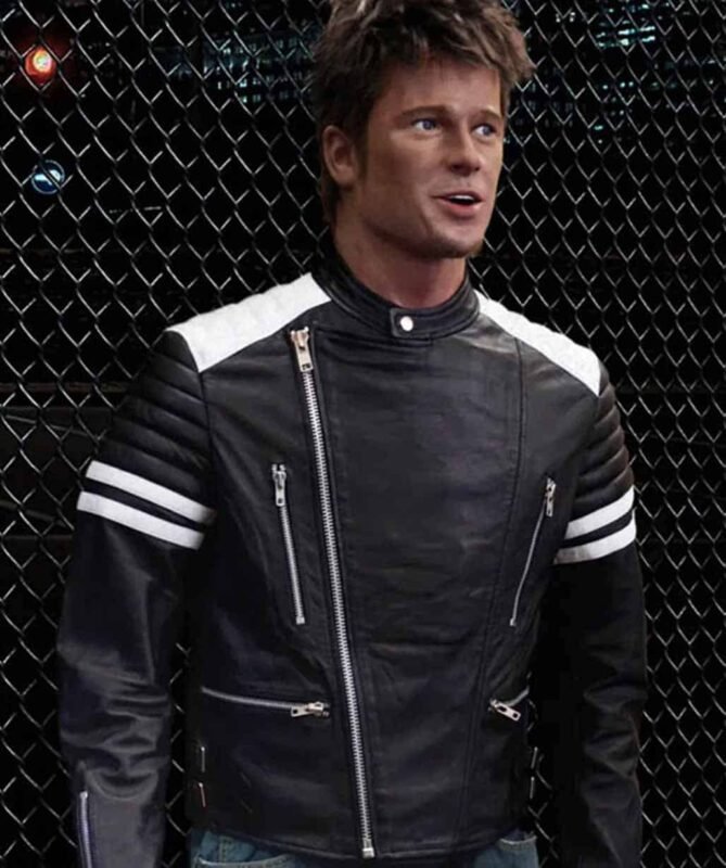 Mayhem Brad Pitt Game Leather Jacket