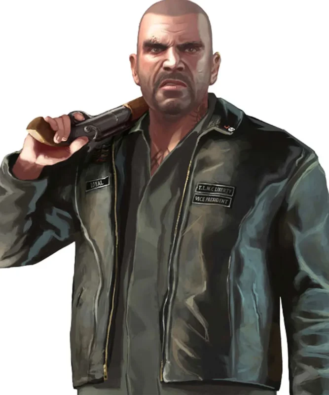 Johnny GTA The Lost MC Black Leather Jacket