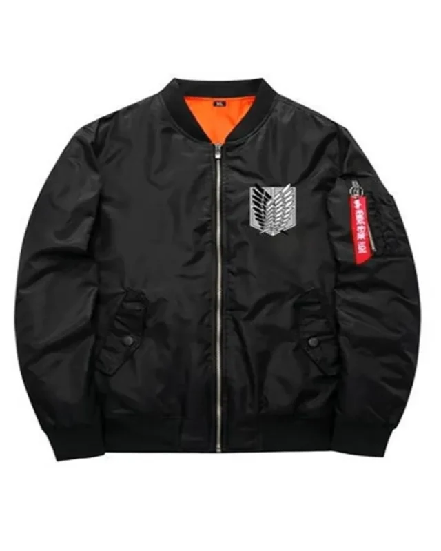 Men and Women Attack On Titan Survey Corps Black Jacket
