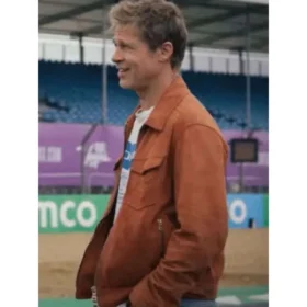 f1 the movie 2025 brad Pitt suede leather jacket