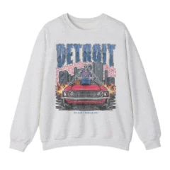 Detroit Basketball Crewneck Sweatshirt