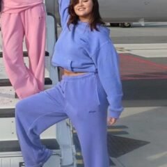Selena Gomez Madhappy Blue Hoodie Tracksuit