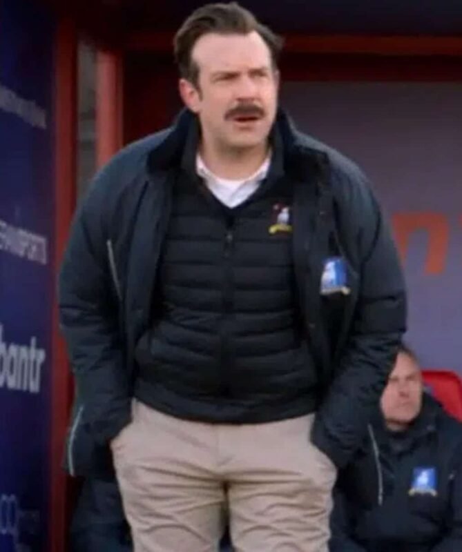 Ted Lasso Jason Sudeikis Black Track Coat