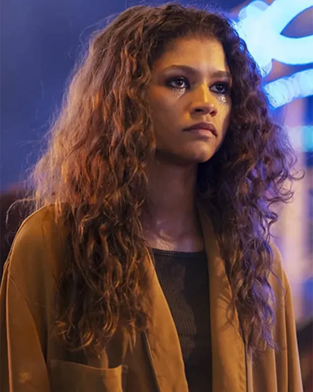 Zendaya Euphoria Rue Bennett Long Trench Coat