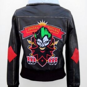 Dc Bombshells Harley Quinn Leather Jacket