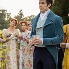 Bridgerton Colin Bridgerton Teal Velvet Long Tailcoat