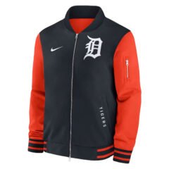 Detroit Tigers Dugout Bomber Full-Zip Jacket