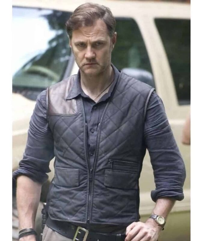 Governor The Walking Dead David Morrissey Quilted Vest