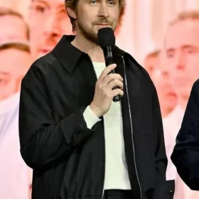 CinemaCon 2025 Ryan Gosling Black Cotton Jacket