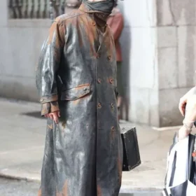 Christian Bale The Bride Black Leather Coat