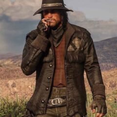 Nuevo Paraiso Gunslinger Red Dead Redemption 2 Leather Jacket