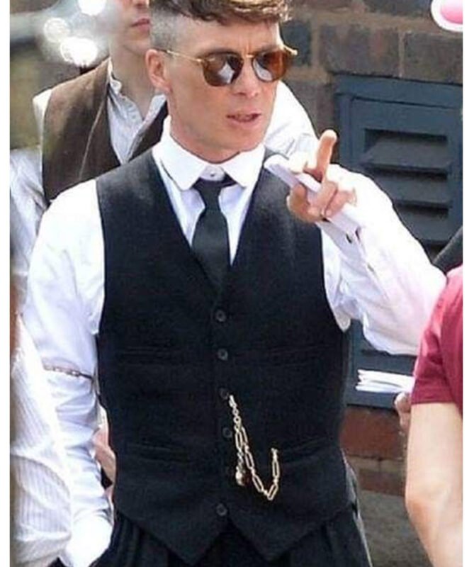 Peaky Blinders Tommy Shelby Grey Wool Vest