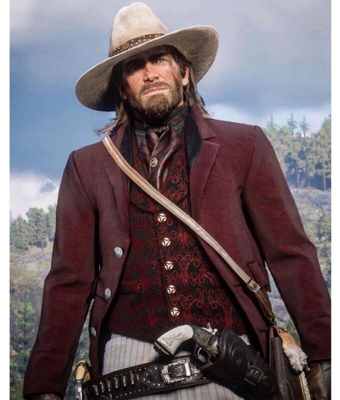 Arthur Morgan Red Dead Redemption 2 Maroon Coat
