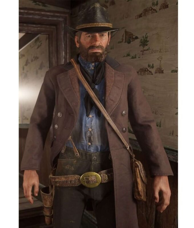 Red Dead Redemption 2 Brown Cotton Coat