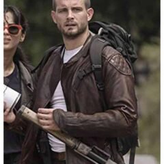 The Walking Dead Felix Brown Leather Jacket