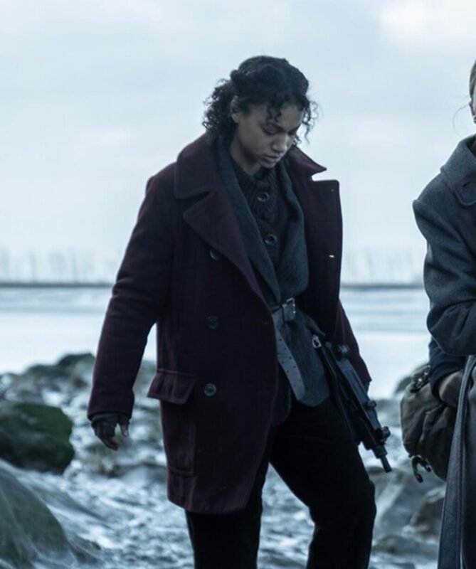 The Walking Dead: Daryl Dixon S01 Sylvie Maroon Peacoat