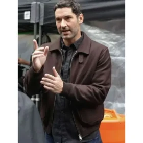 CIA Tom Ellis Brown Jacket – Wool Bomber Replica from The Series