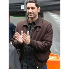 CIA Tom Ellis Brown Jacket – Wool Bomber Replica from The Series
