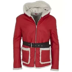 Christmas Red Santa Leather Jacket