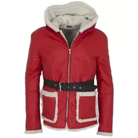 Christmas Red Santa Leather Jacket