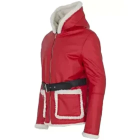 Christmas Red Santa Leather Jacket