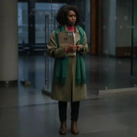 Clare-Hope Ashitey Hijack S02 Beige Coat