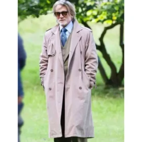 Daniel Craig Wake Up Dead Man 2025 Beige Coat