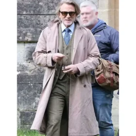Daniel Craig Wake Up Dead Man 2025 Beige Coat
