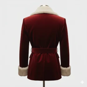 Santa christmas Red and white Velvet Blazer