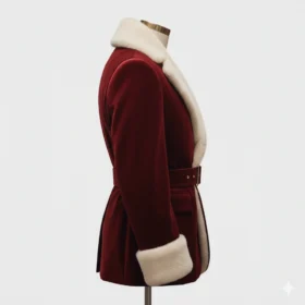 Santa christmas Red and white Velvet Blazer